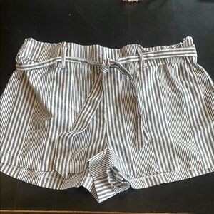 Striped Gray Women's Shorts large